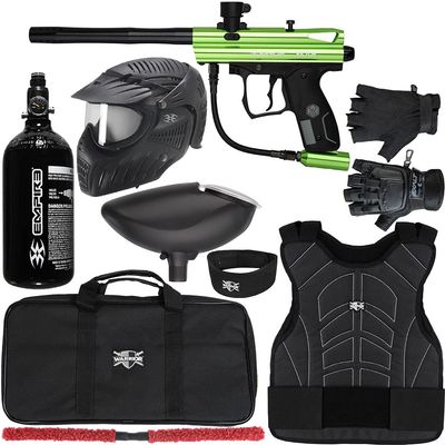 Action Village Kingman Spyder Victor Protector Paintball Gun Package Kit Protector 2 (Gloss Slime, Glove Size - Large/X-Large)