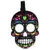 By Mexico Day of the Dead Luggage Tag, Da de Muertos Calaveras Negra Skull Designs view 1