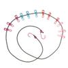 Inzopo Travel Camping Elastic Clothes Line with 12pcs Pegs Colorful Colorful view 2