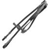Exion Ultra Soft Leather Plain Rubber Reins with Hand Stops | Durable Equestrian Reins for Grip and Control view 1