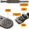 WARM BODY COLD MIND Weight Lifting Belt 4" - 100% Leather - Approved for Olympic Weightlifting, Waist/Back Support for Men Women, Powerlifting Gym Deadlift Bodybuilding Cross/Strength Training Squat view 2