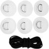 Inzopo Stand Up Paddleboard SUP Bungee Deck Rigging Kit Heavy Duty 6Pcs D-Ring Pad Patch Deck Attachment Kit Accessories Blue view 1