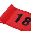 Inzopo Numbered 1/18 Professional Golf Putting Green Flag for Backyard Garden Golf Practice Sports Golfer Gift - 3 Colors Red with Number 18 view 2