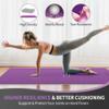 CAMBIVO Extra Wide Yoga Mat for Women and Men (72"x 32"x 1/4"), SGS Certified, Non-slip Large TPE Exercise Fitness Mat for Yoga, Pilates, Workout (6mm, A-Purple Rose) view 4
