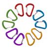 ABCOOL 10PCS Keychain Clips Mini Carabiner - 1 5/8inch Small Aluminum Durable Quick Release Auto Locking D-Shape Spring Loaded Wire Gate Clip for Home, Rv, Camping, Fishing, Hiking, Traveling
