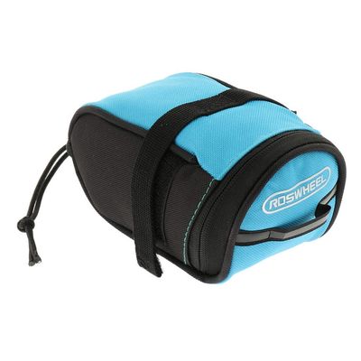 Inzopo Mountain Road Cycling Bicycle Saddle Bag Rear Tail Seat Storage Pouch - Blue