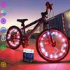 TINANA 2 Tire Pack LED Bike Wheel Lights Ultra Bright Waterproof Bicycle Spoke Lights Cycling Decoration Safety Warning Tire Strip Light for Kids Adults Night Riding (red 2pack) view 1