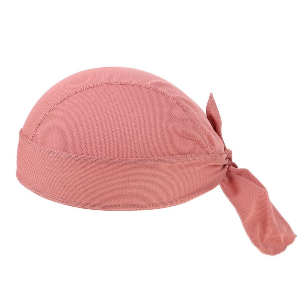 Quick-Dry Breathable Sun UV Protection Sports Sweatband Headwear Cycling Running Adjustable Sweat Beanie Bandana Hat Bike Motorcycle Head Wrap Scarf Skull Cap Helmet Liner Leather Red as described