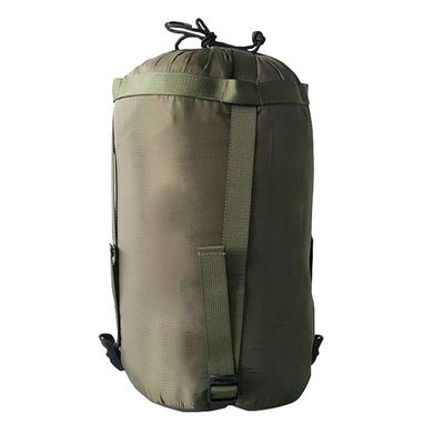 Inzopo Nylon Compression Stuff Sack, Lightweight Sleeping Bag Compression Sack for Backpacking, Hiking and Camping - Army Green