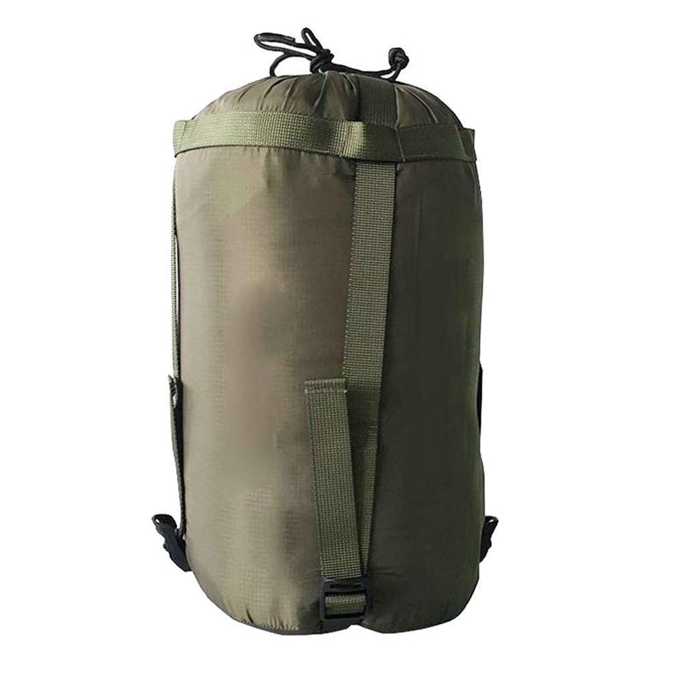 Inzopo Nylon Compression Stuff Sack, Lightweight Sleeping Bag Compression Sack for Backpacking, Hiking and Camping - Army Green