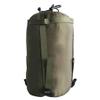 Inzopo Nylon Compression Stuff Sack, Lightweight Sleeping Bag Compression Sack for Backpacking, Hiking and Camping - Army Green view 2