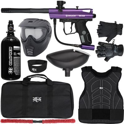 Action Village Kingman Spyder Victor Protector Paintball Gun Package Kit Protector 1 (Gloss Purple, Glove Size - Small/Medium)