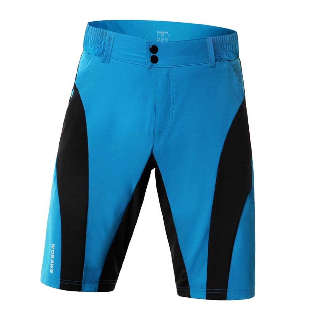 Inzopo Men's Cycling Trousers Women's Cycling Shorts Cycling Shorts with 3D Padded Underwear - S Blue and Black