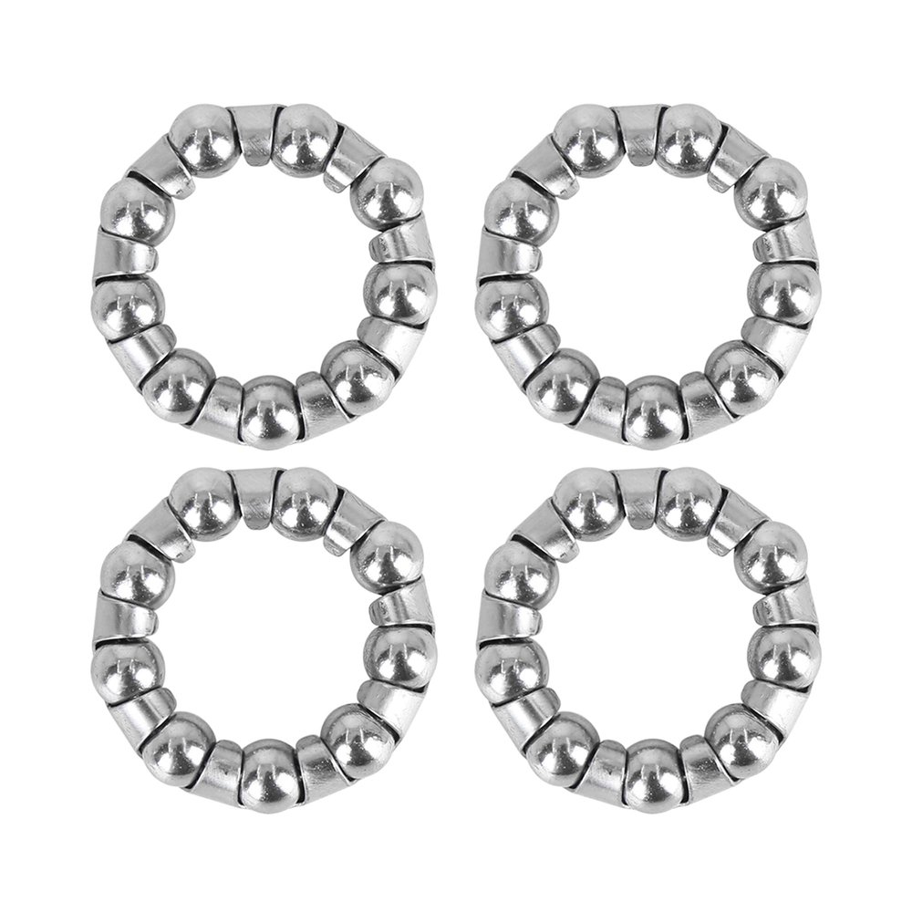 X AUTOHAUX 4pcs 29.5mm x 9 Ball Bearing Cages Crank Bearings Mid Axle Wheel Bearing Retainer for Bicycle