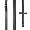 Exion 5/8" (16mm) Designer Stitched Raised Leather Rubber Reins | Premium Grip English Horse Reins with Hook Studs | Durable Non-Slip Reins for Jumping, Hunting, Eventing & Everyday Riding view 2