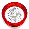 50 Caliber Racing Qty 2 Red 10" Wheel With Spokes Fits Honda xr crf xr50 crf50 view 3