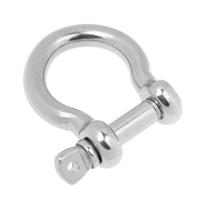 Inzopo Marine Chain Rigging Bow Type Anchor Shackle with Captive Pin for Boat Sailing 304 Stainless Steel - Silver, 16mm