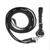 ExionPro Exion Leather and Rope Draw Reins for Horses, 6/8-19 mm Wide 90 inches Long with Buckle Guard Handle and Quick Snap | Premium Equestrian Training Draw Rein for Horses view 2
