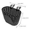 Bicycyle Basket Front Handle Bar Basket Bike Crate Plastic Mountain Bike for Kids (Black Thicken) view 2
