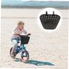 Bicycyle Basket Front Handle Bar Basket Bike Crate Plastic Mountain Bike for Kids (Black Thicken) view 4