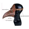 Stegosaurus Plague Doctor Bird Mask Long Nose Beak Cosplay Steampunk Halloween Costume Props Latex Material view 2