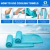 Sukeen Cooling Towels(40"x12") for Neck & Head, Soft Breathable Chilly Towel for Yoga, Golf, Gym, Camping, Running, Workout & More Activities view 4