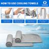Sukeen Cooling Towel (40"x12"),Ice Towel,Soft Breathable Chilly Towel,Microfiber Towel for Yoga,Sport,Running,Gym,Workout,Camping,Fitness,Workout & More Activities view 3