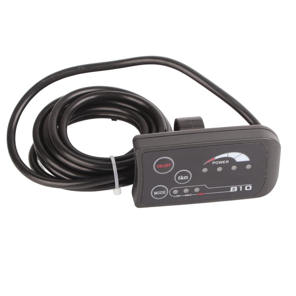 Acouto 810 LED Display for Electric Bike 810 Control Electric with 5 Wire Cable Controller Ebike LCD Display Panel Parts
