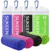 Sukeen 4 Pack Cooling Towels (40"x12"), Cooling Neck Wraps, Ice Towel, Soft Breathable Chilly Towel,Microfiber Towel for Yoga,Sport,Running,Gym,Workout,Camping,Fitness,Workout & More Activities view 1