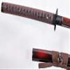 GLW Sword 41" Japanese Samurai Sword Katana Black&Red Folded Steel Clay Tempered Full Tang view 3