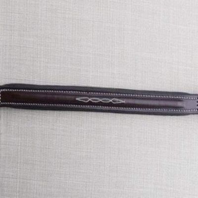 KL Select Round Raised Fancy BROWBAND Brown COB Size