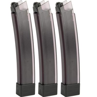 Evike Airsoft - ASG 75rd Standard Mag for CZ Scorpion EVO 3 A1 AEG (Color: Tinted Translucent/Box of 3)