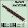 GOTICAL Extra Long 24 Slots 10.5"/ 260mm Dovetail Rail to 21mm Picatinny Weaver Rail Mount Dovetail to Picatinny Weaver Rail Adapter for Scope Mount Base Hunting  Black view 2
