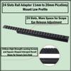 GOTICAL Extra Long 24 Slots 10.5"/ 260mm Dovetail Rail to 21mm Picatinny Weaver Rail Mount Dovetail to Picatinny Weaver Rail Adapter for Scope Mount Base Hunting  Black view 3