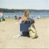 Cascade Mountain Tech Low Profile Beach Chair, One Size, Blue view 2