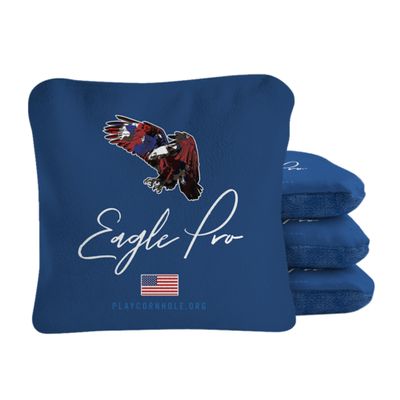 ACA Synergy Pro Professional Cornhole Bags Dual Sided Regulation 6x6 Set of 4 Blue Camo Eagle