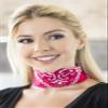 RIAH FASHION Fabric Face Cover Multi-Purpose Cotton Unisex Bandana - Mouth Shield Scarf Handkerchief, Headwear Balaclava Wrap (1, Fuchsia) view 2