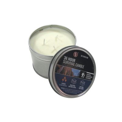 Treasure Gurus 36 Hour Soy Camping Outdoor Survival Candle Emergency Rescue Gear Prepper Supplies
