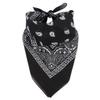 RIAH FASHION Fabric Face Cover Multi-Purpose Cotton Unisex Bandana - Mouth Shield Scarf Handkerchief, Headwear Balaclava Wrap (1, Black) view 1
