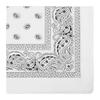 RIAH FASHION Fabric Face Cover Multi-Purpose Cotton Unisex Bandana - Mouth Shield Scarf Handkerchief, Headwear Balaclava Wrap (1, White) view 3