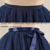EllieHouse A Line Long Full Bridesmaid Tulle Skirt for Wedding Evening Party P68 Navy Blue M view 3
