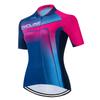 Cycling Jersey Women Bicycle Shirt Breathable Quick-Dry Reflective 3-Pockets S-3XL