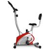 Magnetic Exercise Bike, Stationary Pedal Bike Adjustable Handlebars & Seat Heart Rate Sensors On Board Computer Reads Speed Distance Ideal Cardio Trainer,Red view 2