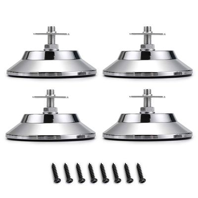 OwnMy 4 PCS Billiard/Pool Table Leg Levelers, Leveling Risers for Football/Soccer Table, Ping Pong Table, Air Hockey Table, 5 Inch Metal Game Table Leg Levelers Heavy Duty Leveling Feets