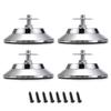 OwnMy 4 PCS Billiard/Pool Table Leg Levelers, Leveling Risers for Football/Soccer Table, Ping Pong Table, Air Hockey Table, 5 Inch Metal Game Table Leg Levelers Heavy Duty Leveling Feets view 1