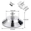 OwnMy 4 PCS Billiard/Pool Table Leg Levelers, Leveling Risers for Football/Soccer Table, Ping Pong Table, Air Hockey Table, 5 Inch Metal Game Table Leg Levelers Heavy Duty Leveling Feets view 2