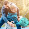 K KENON Personalized Basketball for Son from Dad, Indoor/Outdoor Game Ball for Son, Blue Basketball Birthday Gift for Son, Pack of 1(for Son from Dad) view 2