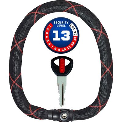 ABUS 88693 Chain Lock, Black, 140 cm