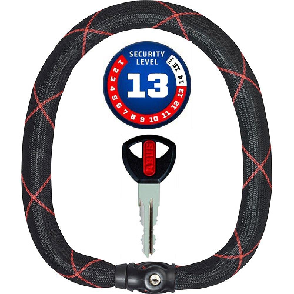 ABUS 88693 Chain Lock, Black, 140 cm