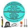 K KENON Personalized Basketball for Granddaughter -You Will Never Lose, Blue Basketball Birthday Graduation Gift for Granddaughter, Package of 1(for Granddaughter) view 1